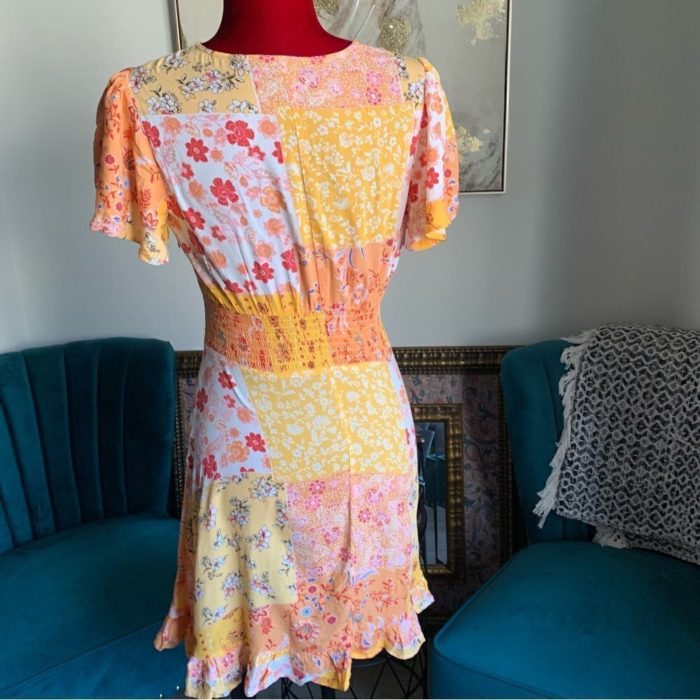 FOREVER 21 FLORAL BOHO MINI DRESS - Picture 6 of 8